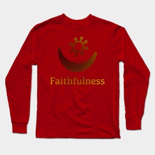 Adinkra symbol: Faithfulness Long Sleeve T-Shirt